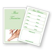 Appointment card "foot care",100 pcs
