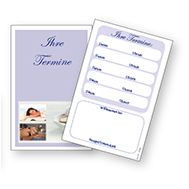 Wellness" appointment card,100 pcs