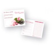 Customer card, loyalty card foldable, rose, 25 pieces