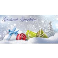 Christmas folding voucher "bunte Päckchen", 25 pcs