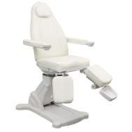 Foot care couch Ronny 5 Motors, practical white
