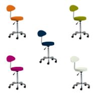 Roller stool Joel de luxe, 24 colours possible