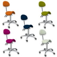 Saddle seat stool "Jenny", 24 colours possible