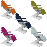 Pedicure couch Rodolux 5 motors, 24 colours possible