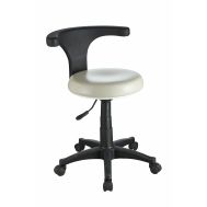 Jacko roller stool, practical white